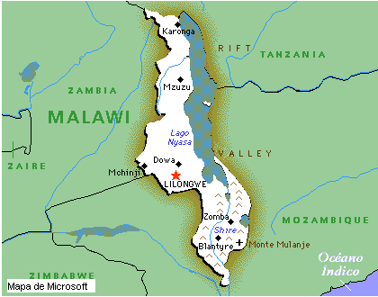 Ver mapa de Malawi (12 kB)